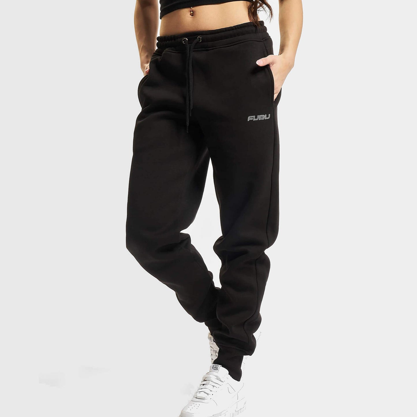 Fubu Corporate Rhinestone Jogger black