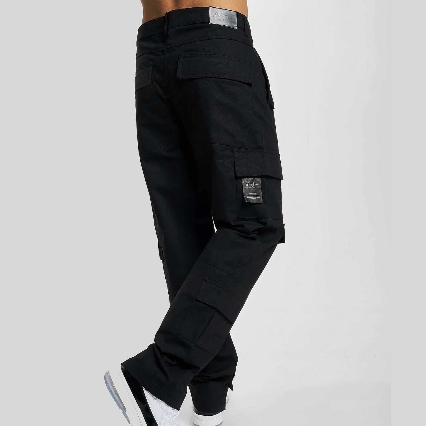 Nohavice Sean John SJ Script Logo Mulitpocket Cargopants - black čierne