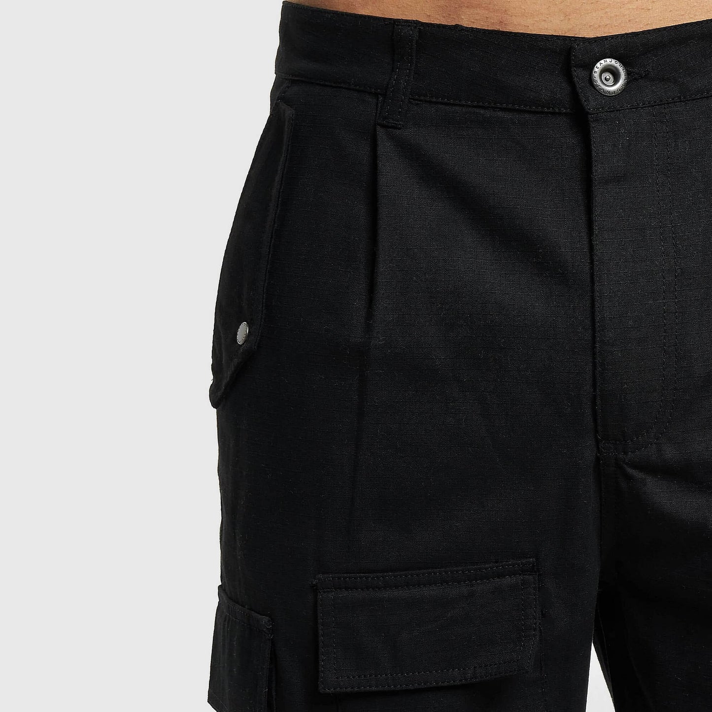 Nohavice Sean John SJ Script Logo Mulitpocket Cargopants - black čierne