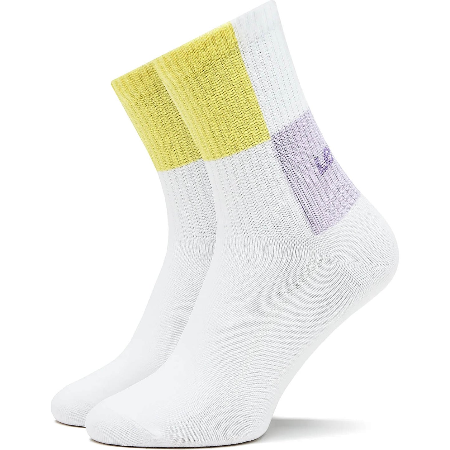 Ponožky Levis Giftbox Short Cut Color Block 4 páry biele/fialové