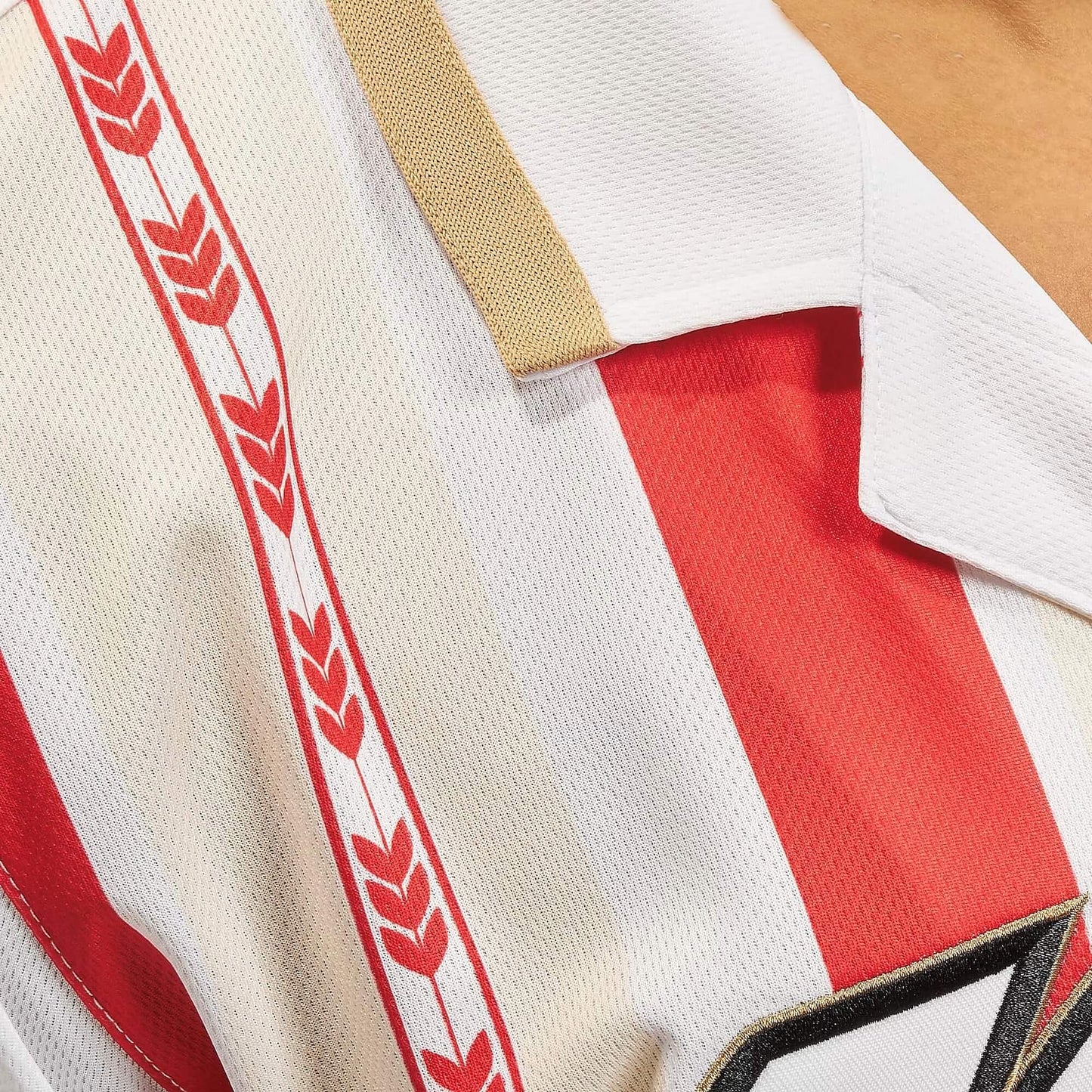 Karl Kani KK Varsity Block Stripe Baseball Shirt Red