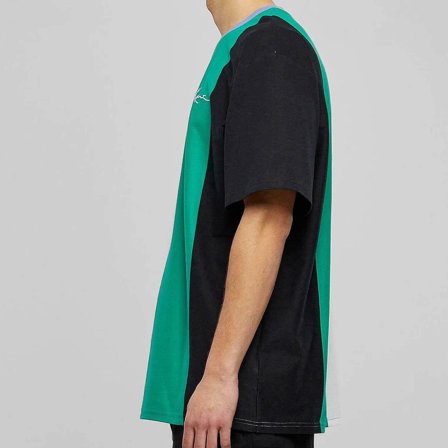 Karl Kani KK Chest Signature OS Striped Tee purple/black/green