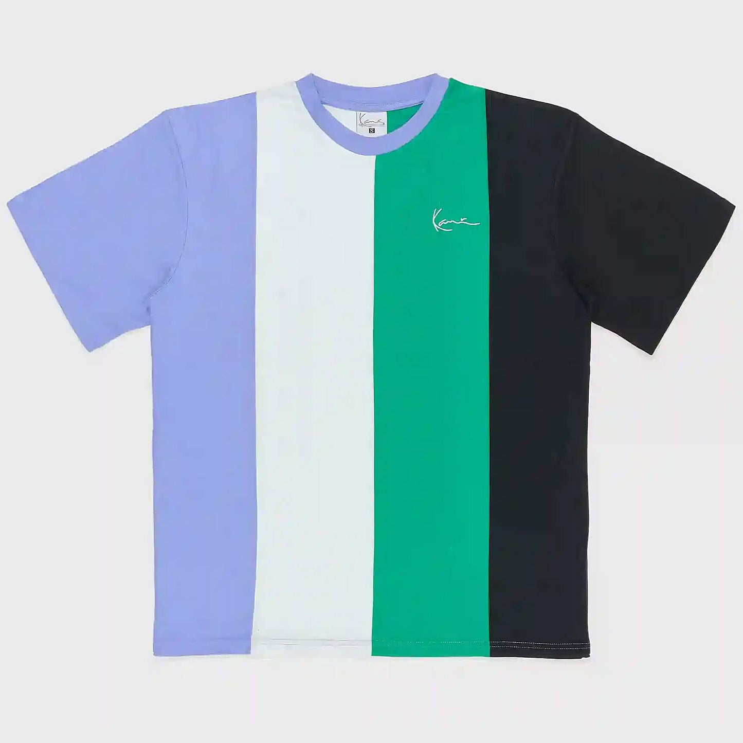 Karl Kani KK Chest Signature OS Striped Tee purple/black/green