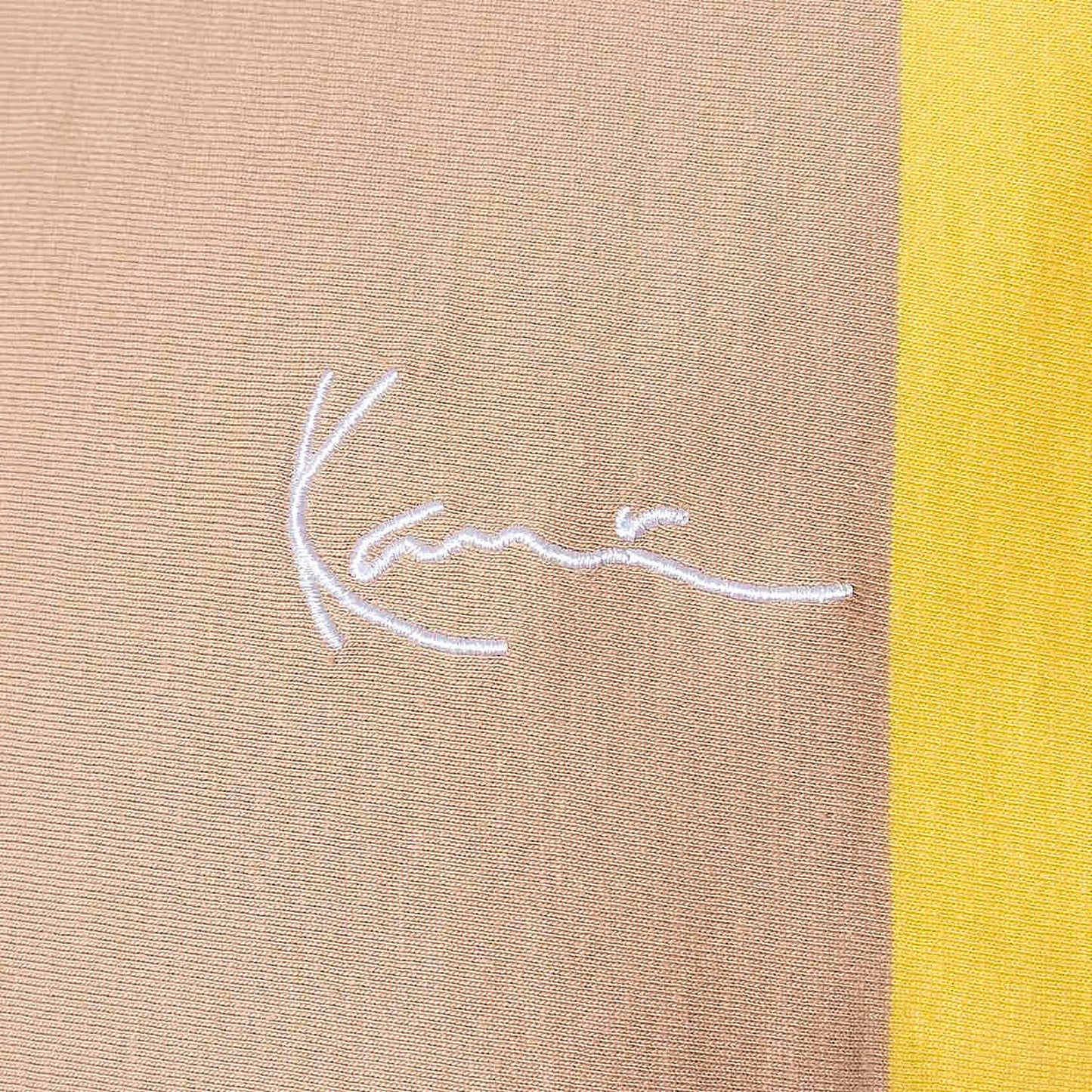 Karl Kani KK Chest Signature OS Striped Tee light blue/light yellow/br