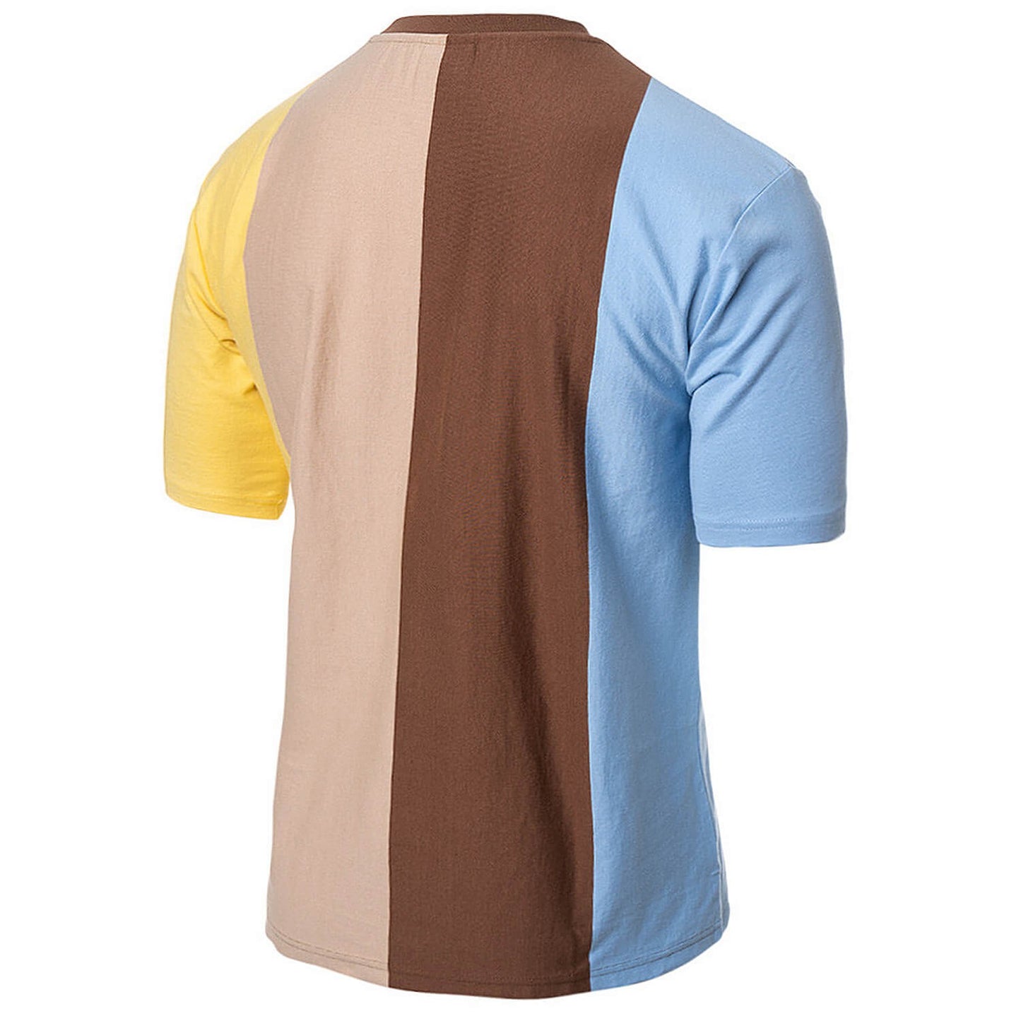 Karl Kani KK Chest Signature OS Striped Tee light blue/light yellow/br