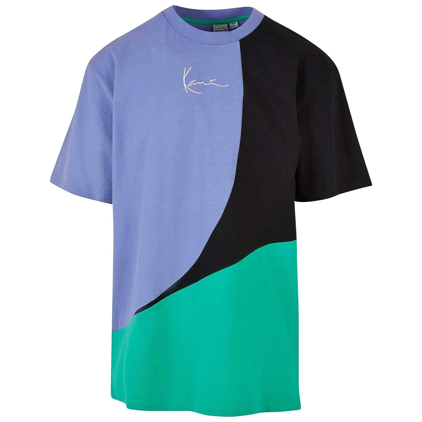 Karl Kani KK Woven Signature Block Tee purple/green/black