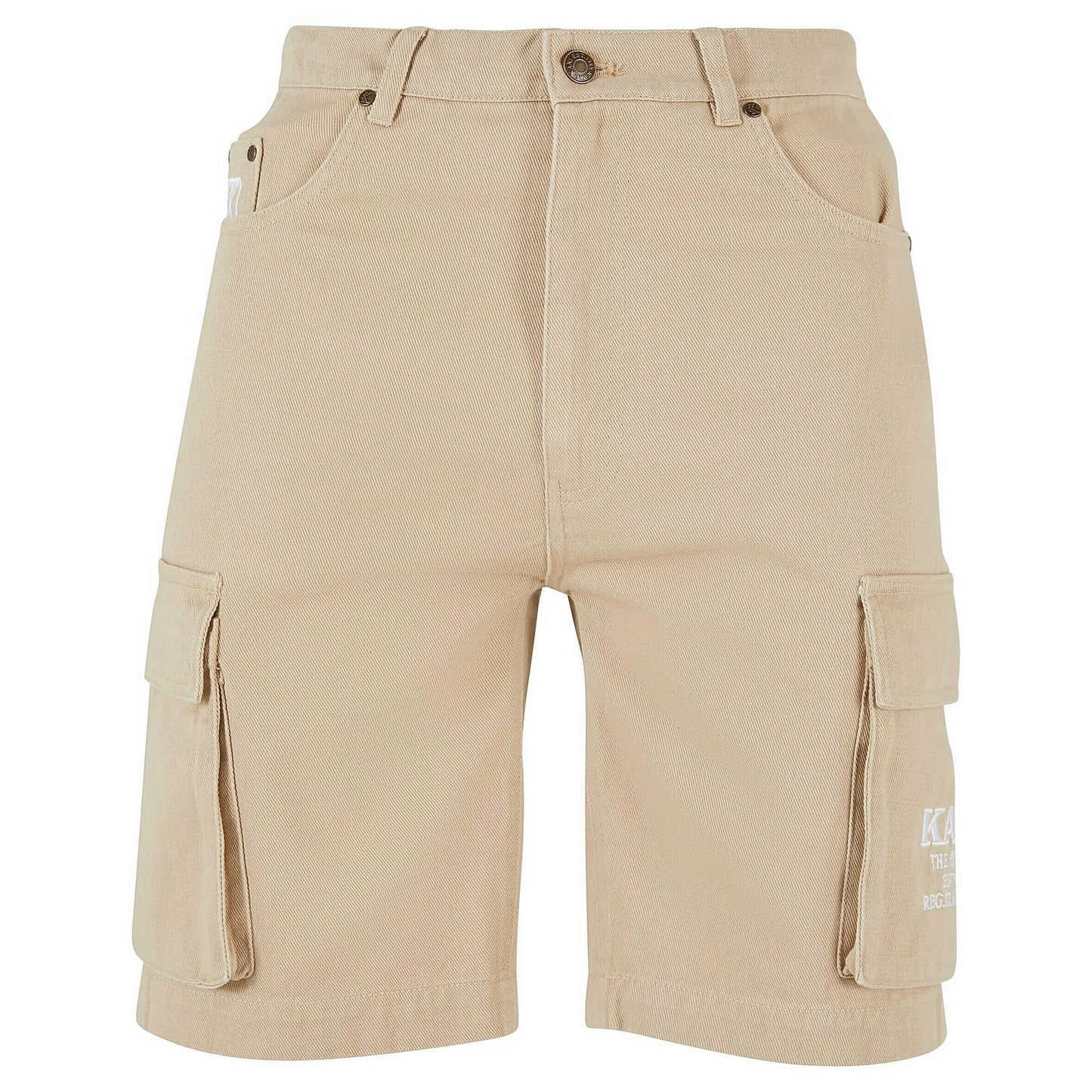 Karl Kani KK Small Signature Washed Cargo Shorts taupe