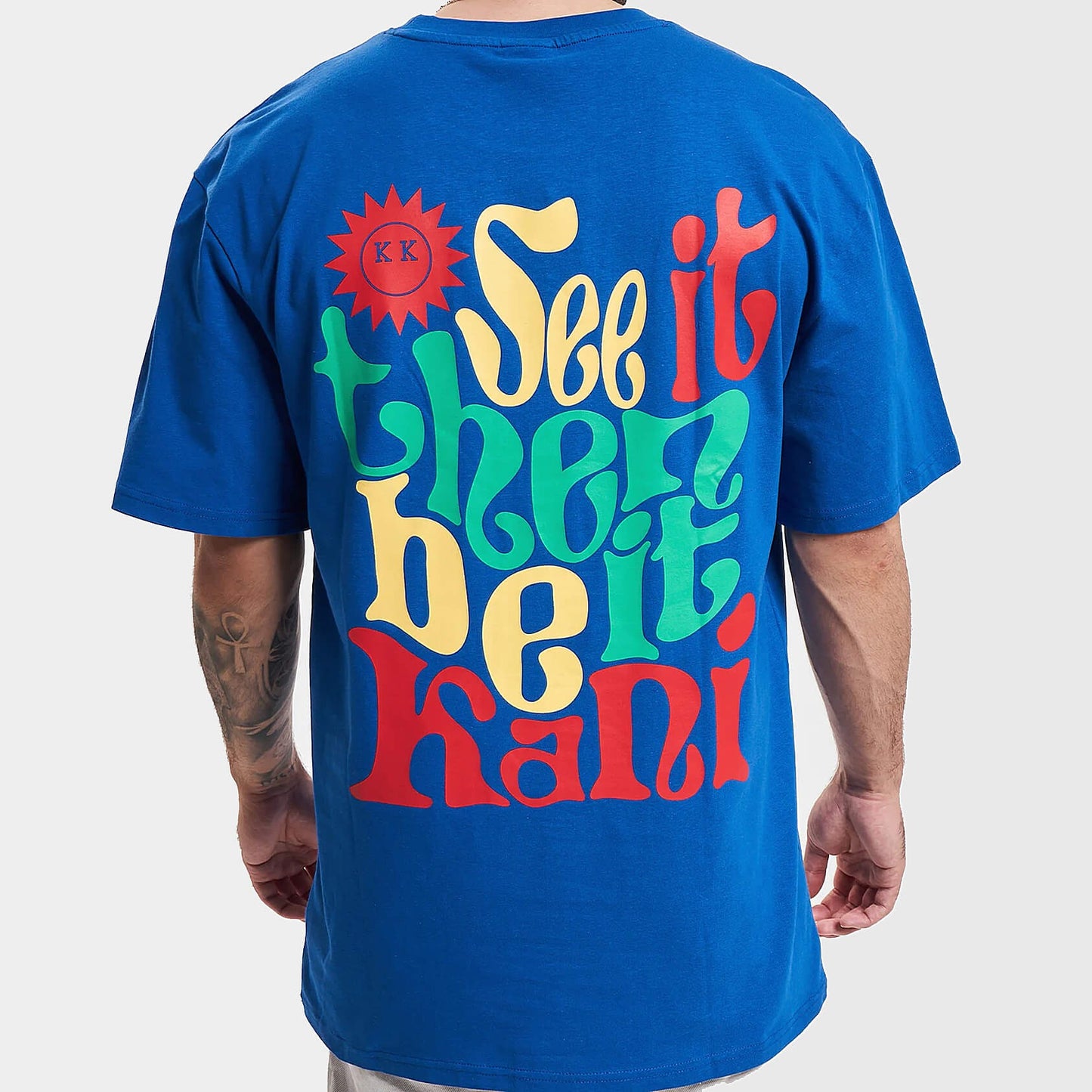 Karl Kani KK Small Signature Print Tee blue