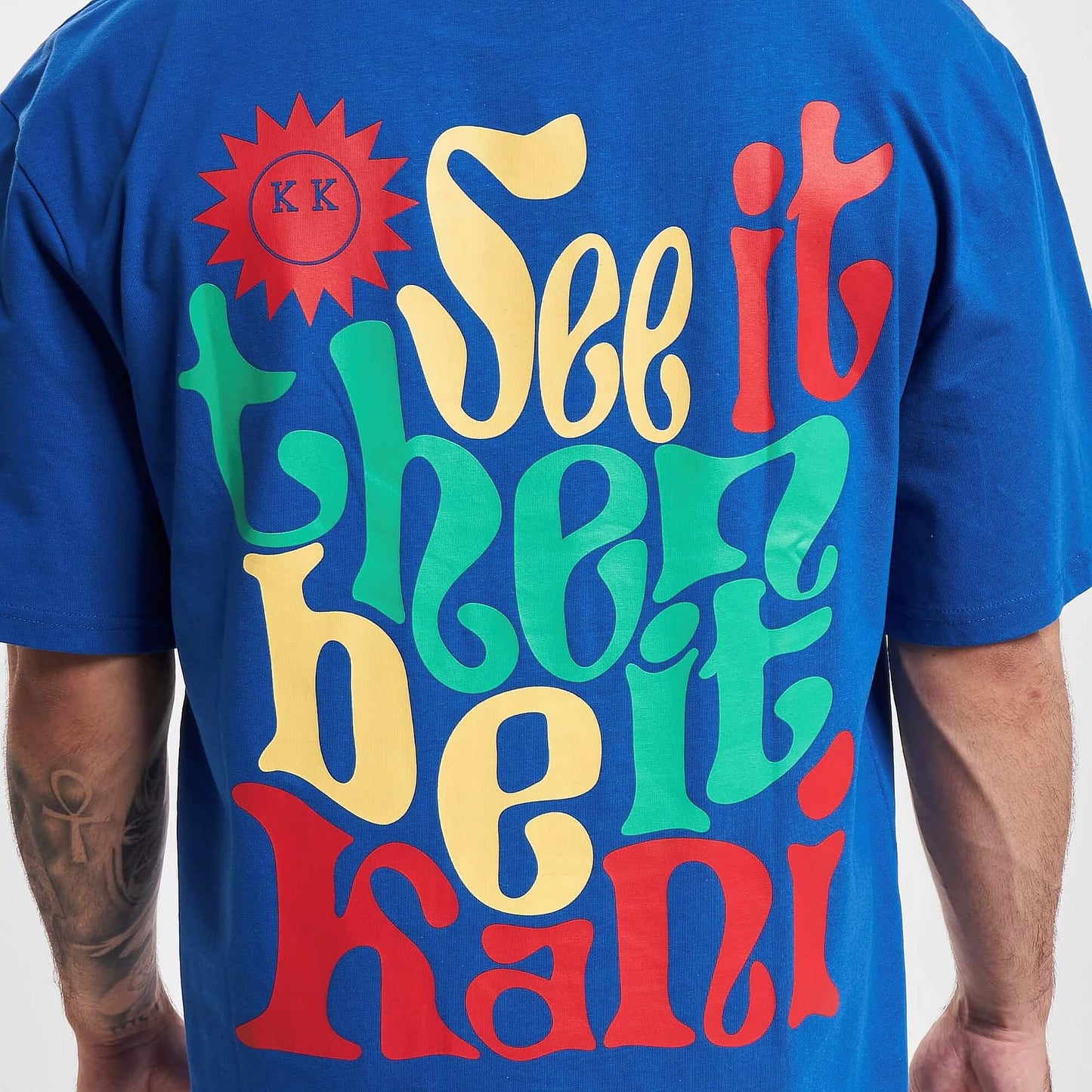 Karl Kani KK Small Signature Print Tee blue