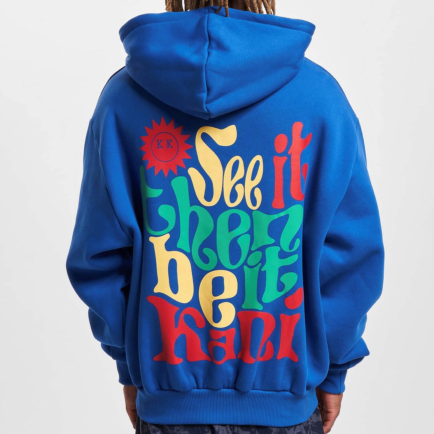 Karl Kani KK Small Signature Print Hoodie blue