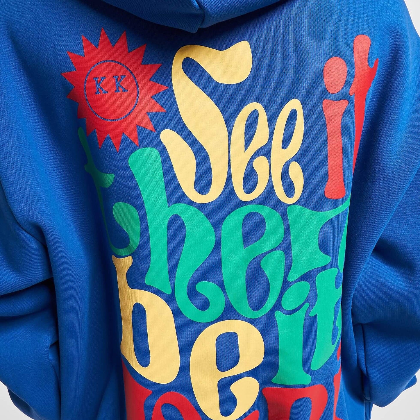 Karl Kani KK Small Signature Print Hoodie blue