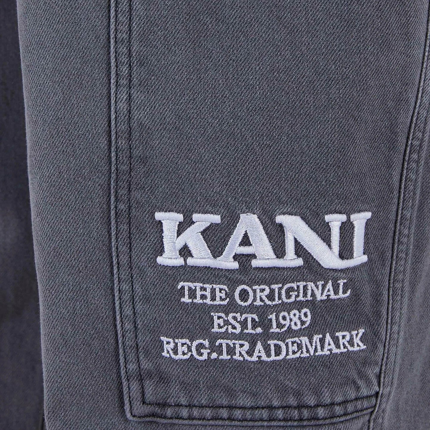 Džínsy Karl Kani KK Retro Tapered Workwear Denim light grey šedé