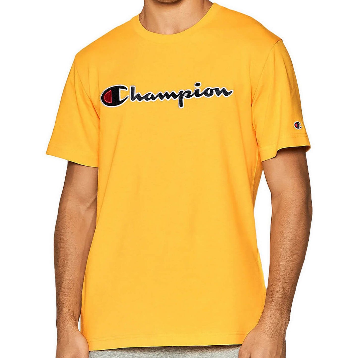 Champion Crewneck T-Shirt Yellow