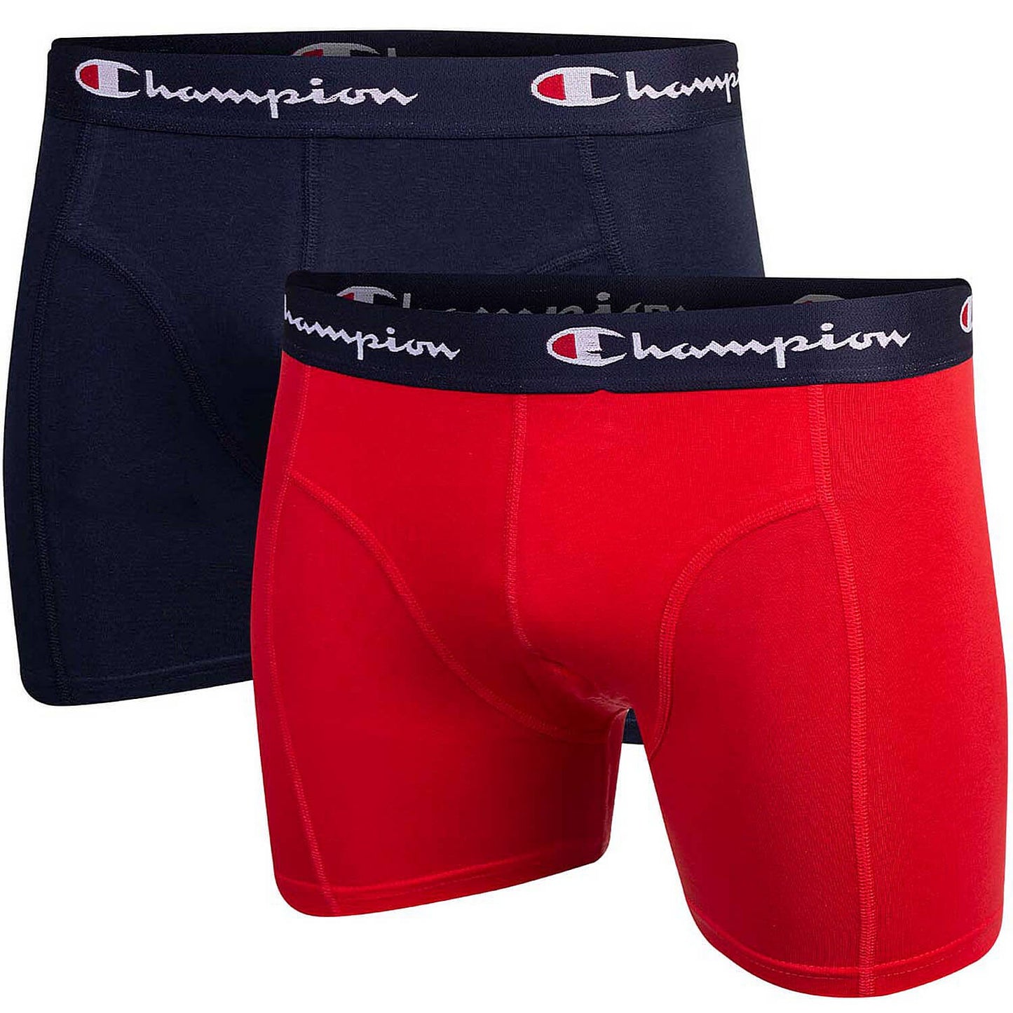Súprava 2 kusov pánskych boxeriek Champion Two Pack Smooth Seam Boxers tmavomodré/červené