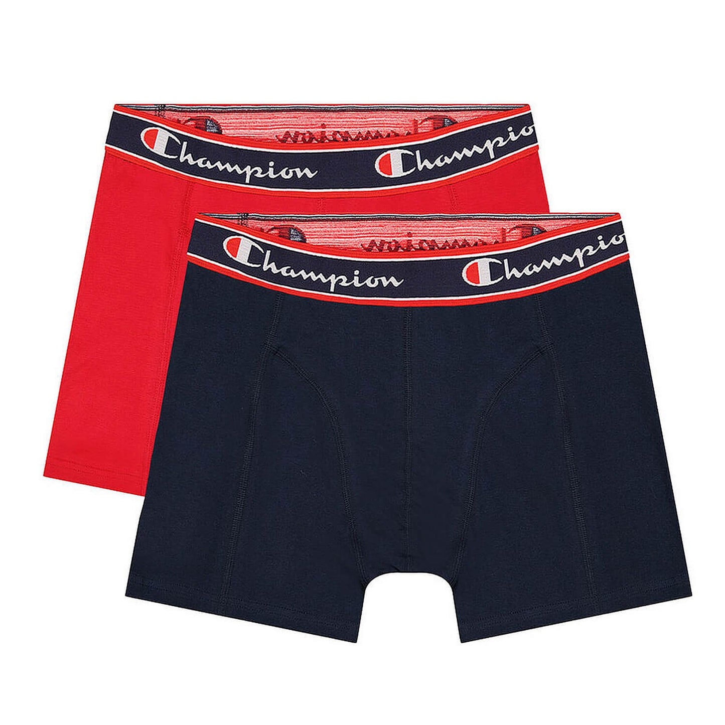 Súprava 2 kusov pánskych boxeriek Champion Two Pack Smooth Seam Boxers tmavomodré/červené