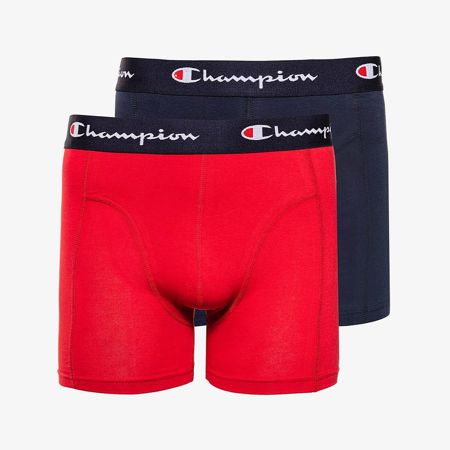 Súprava 2 kusov pánskych boxeriek Champion Two Pack Smooth Seam Boxers tmavomodré/červené