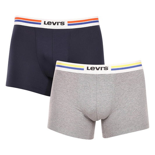 Levis Men Placed Sprtswr Logo Boxer Brief Org 2P Navy Combo