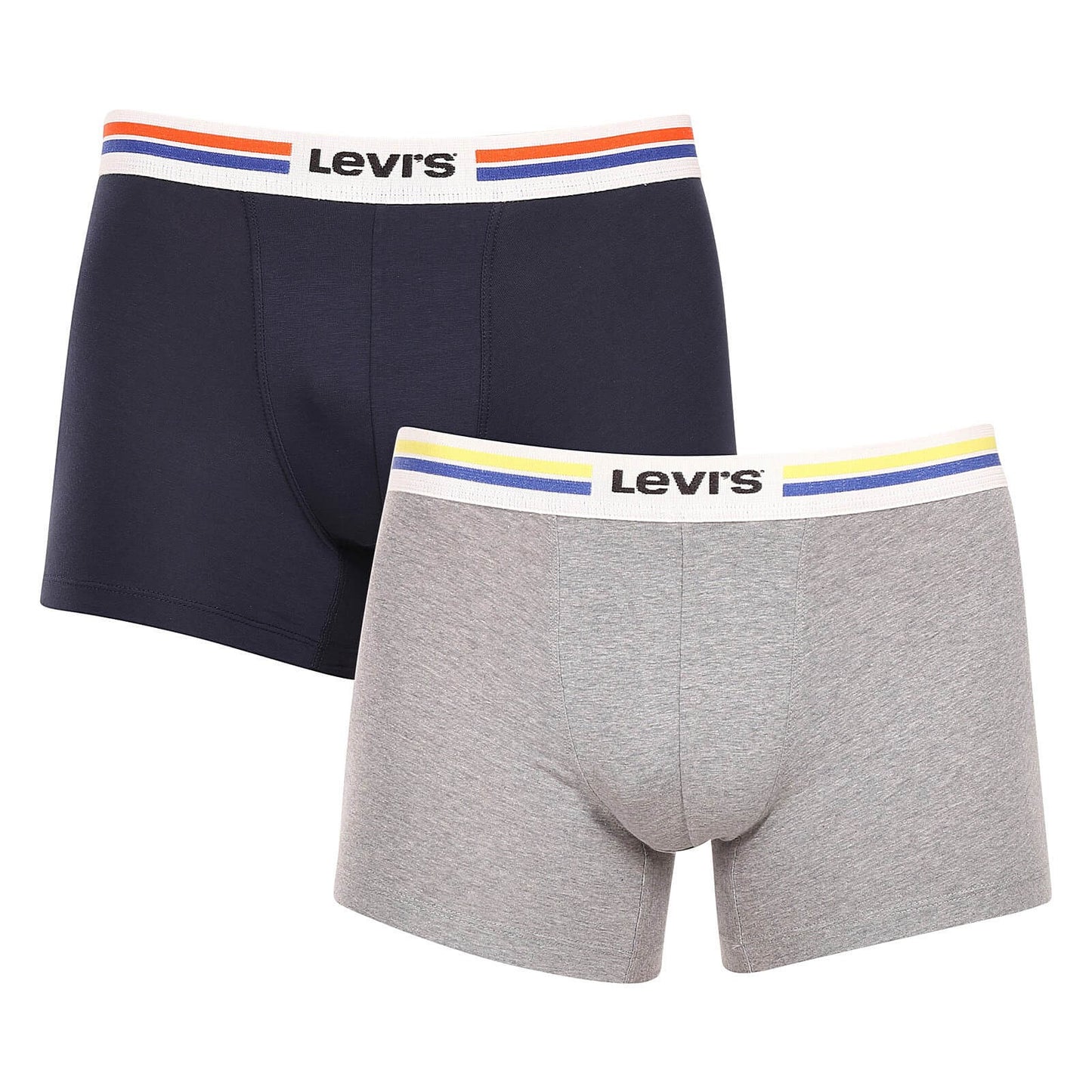 Súprava 2 kusov boxeriek Levi's® Placed Sprtswr Logo Boxer Brief Org 2P tmavomodré/šedé