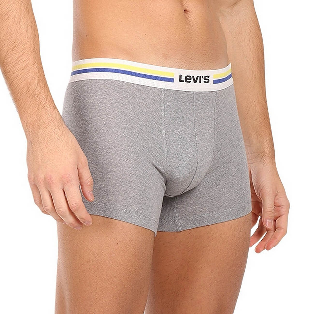 Súprava 2 kusov boxeriek Levi's® Placed Sprtswr Logo Boxer Brief Org 2P tmavomodré/šedé