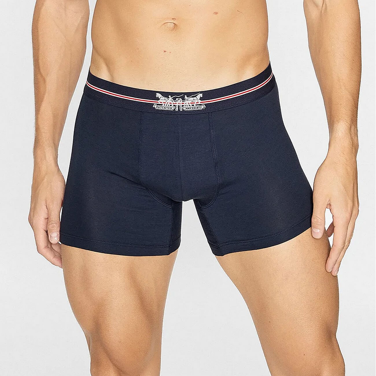 Súprava 3 kusov boxeriek Levi's® Giftbox 2 Horse Pull Logo Boxer Brief 3P tmavomodré/šedé/čierne