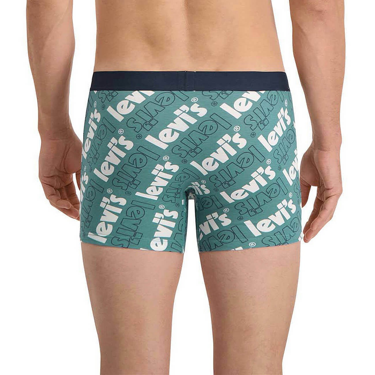 Súprava 2 kusov boxeriek Levi's® Poster Logo Aop Boxer Brief 2P tmavomodré/zelené