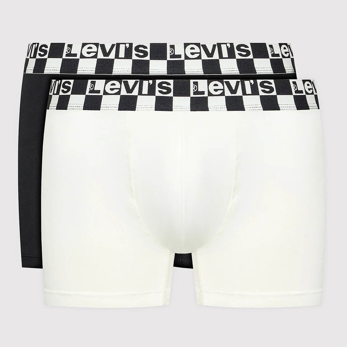 Súprava 2 kusov boxeriek Levi's® Checkerboard Wb Boxer Brief 2P biele/čierne