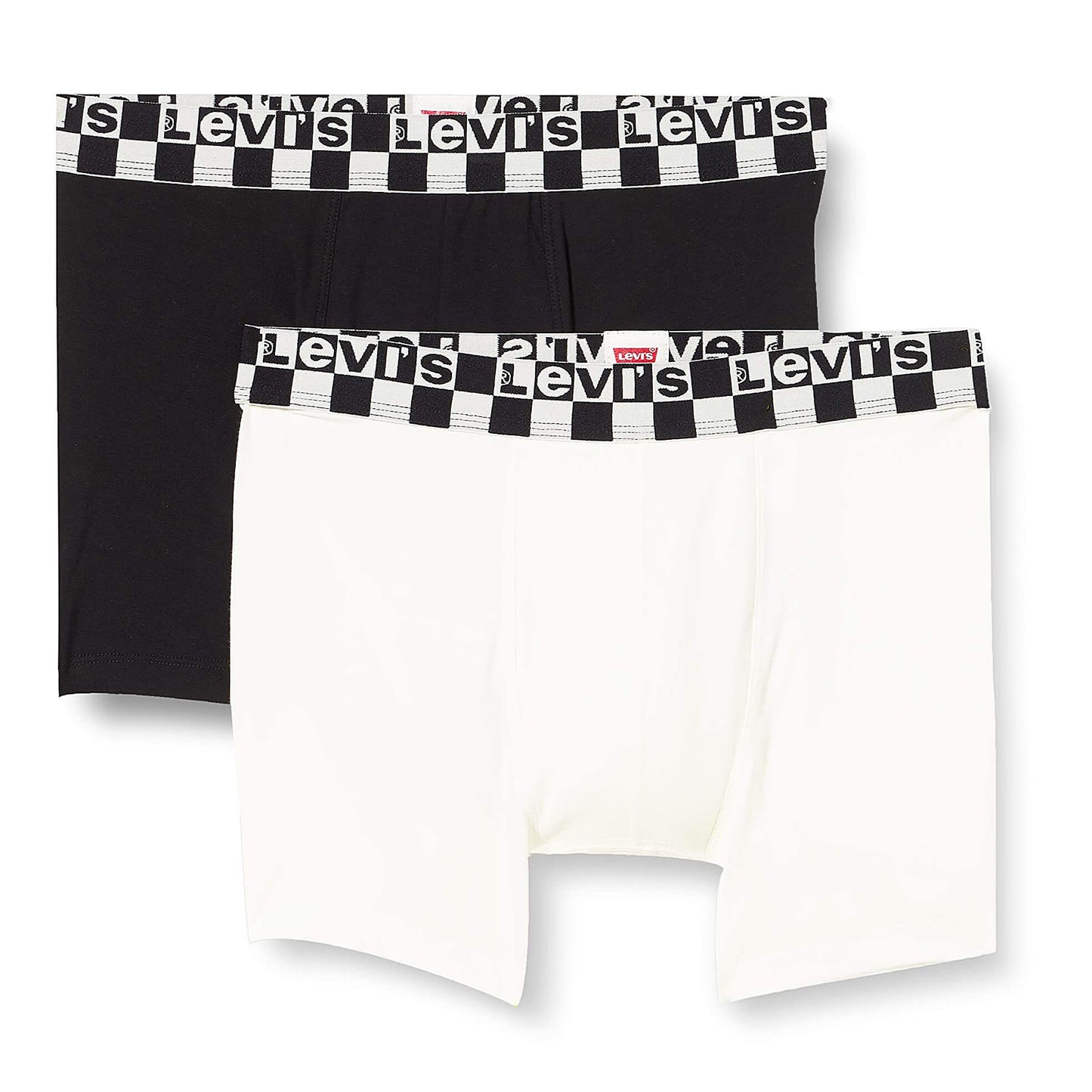 Súprava 2 kusov boxeriek Levi's® Checkerboard Wb Boxer Brief 2P biele/čierne
