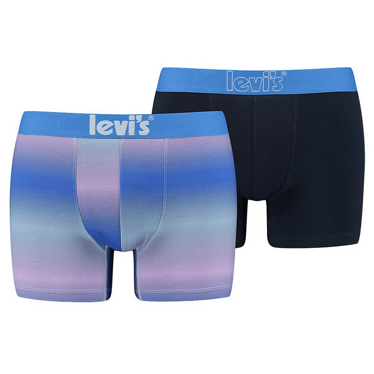 Súprava 2 kusov boxeriek Levi's® Ombre Boxer Brief 2P modré