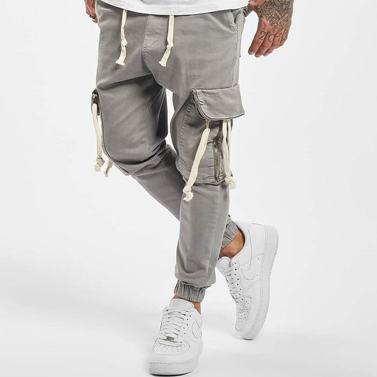 Džínsy jogger VSCT NOAH Denim Cargo Cuffed grey  šedé