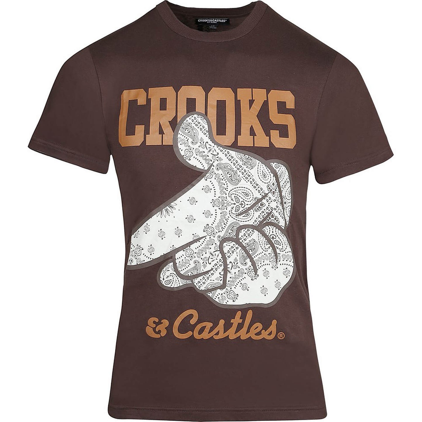 Crooks & Castles brown shirt