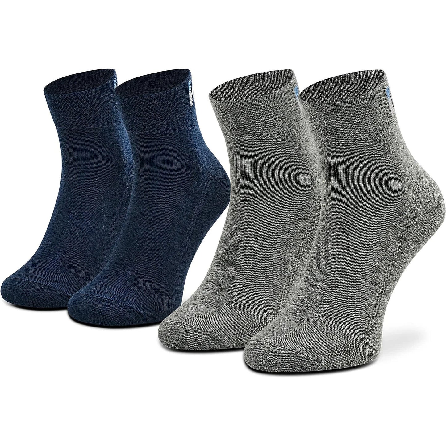 Ponožky Levis Unisex Logo Ombre Mid Cut 2 páry modré/šedé