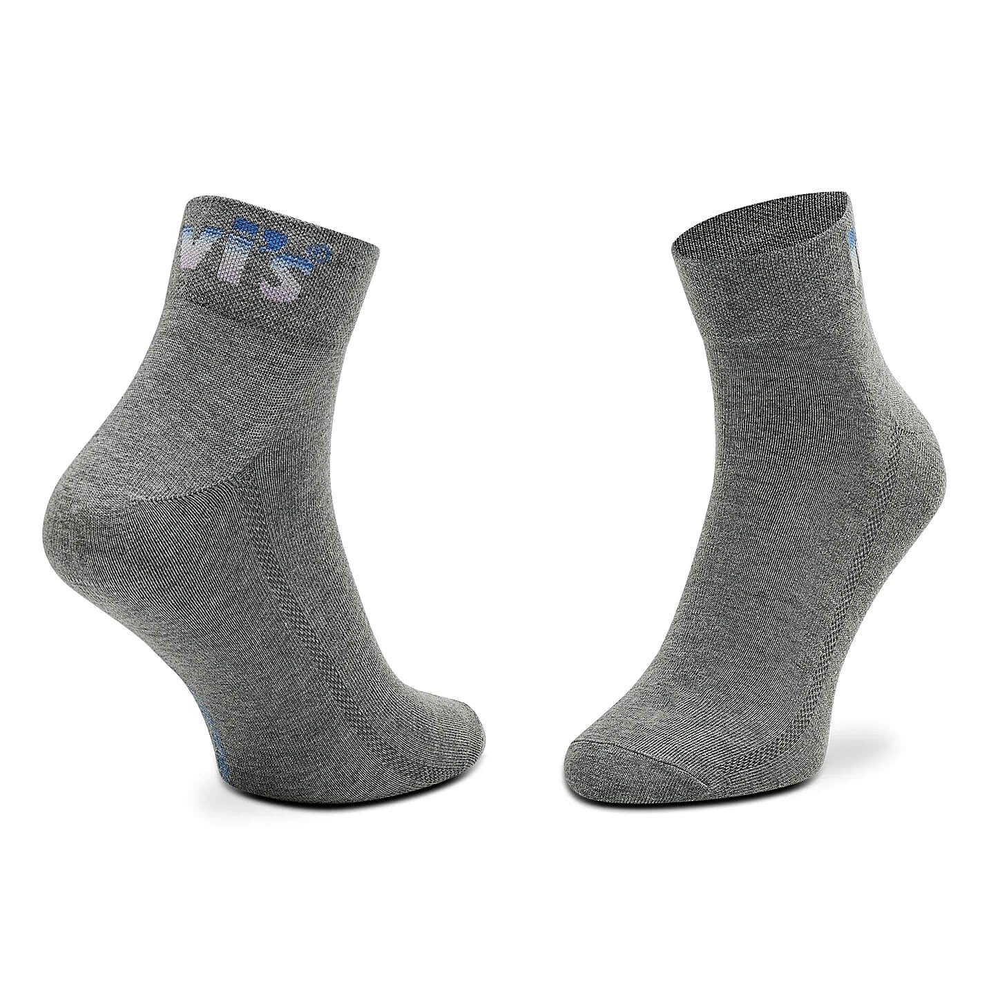 Ponožky Levis Unisex Logo Ombre Mid Cut 2 páry modré/šedé