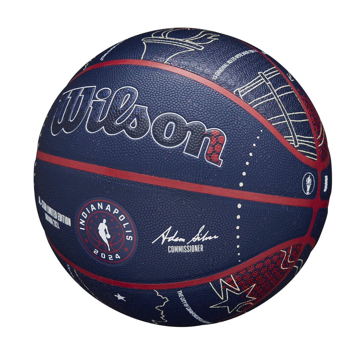 Wilson 2024 NBA All Star Collector Bskt (sz. 7)