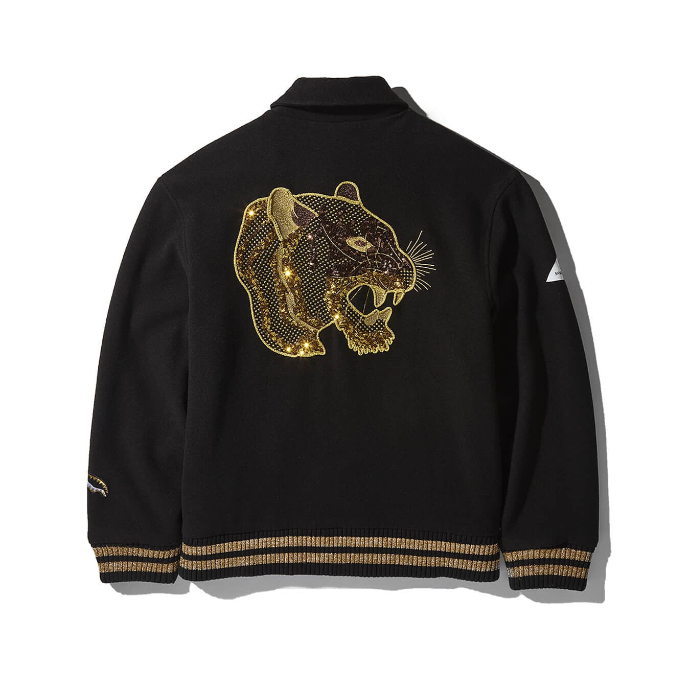 Bunda bomber Sprayground Golden Tiger Varsity čierna