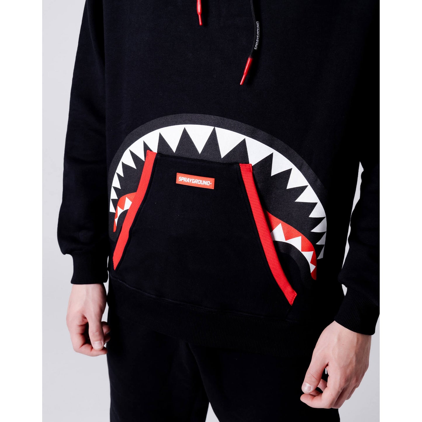 Sprayground Hidden Shark Hoodie Black Black