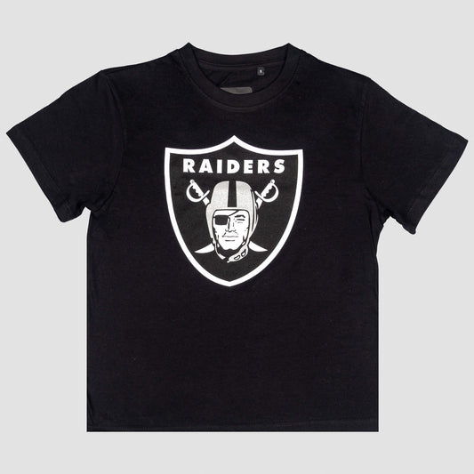 Outer Stuff NFL Primary Logo Ss Tee Raiders Black