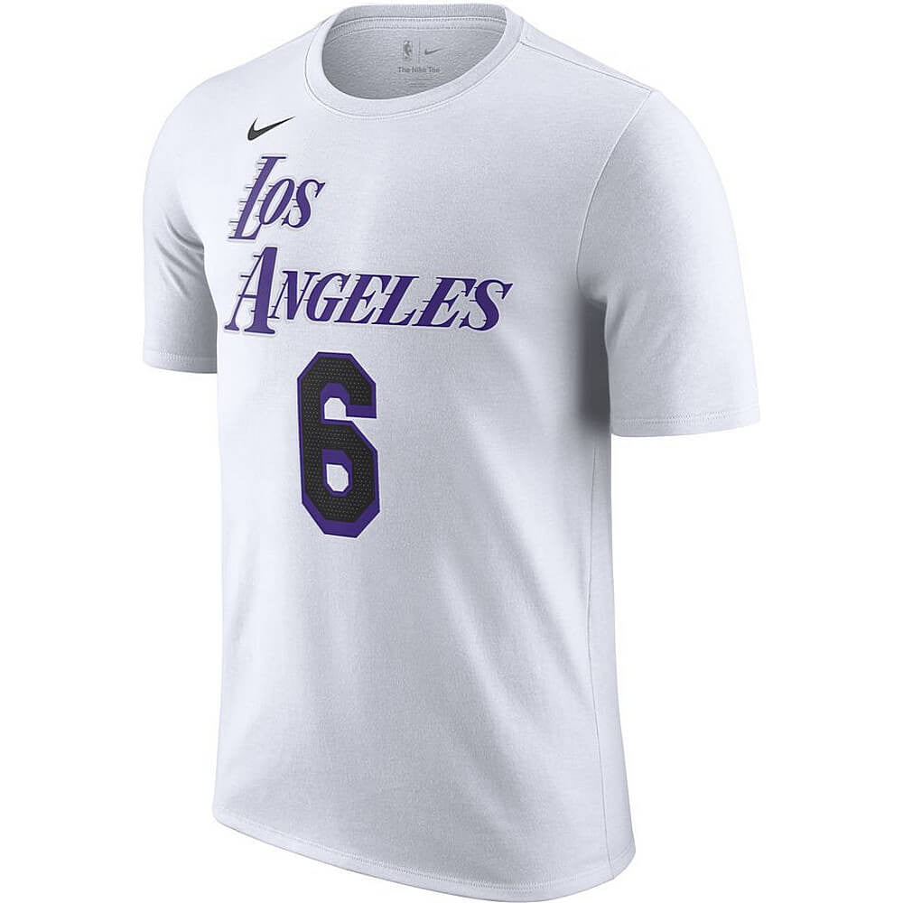 Nike Nk Essential Ce N&N Ss Tee - 8-20Y - La Lakers Lebron White/Purple