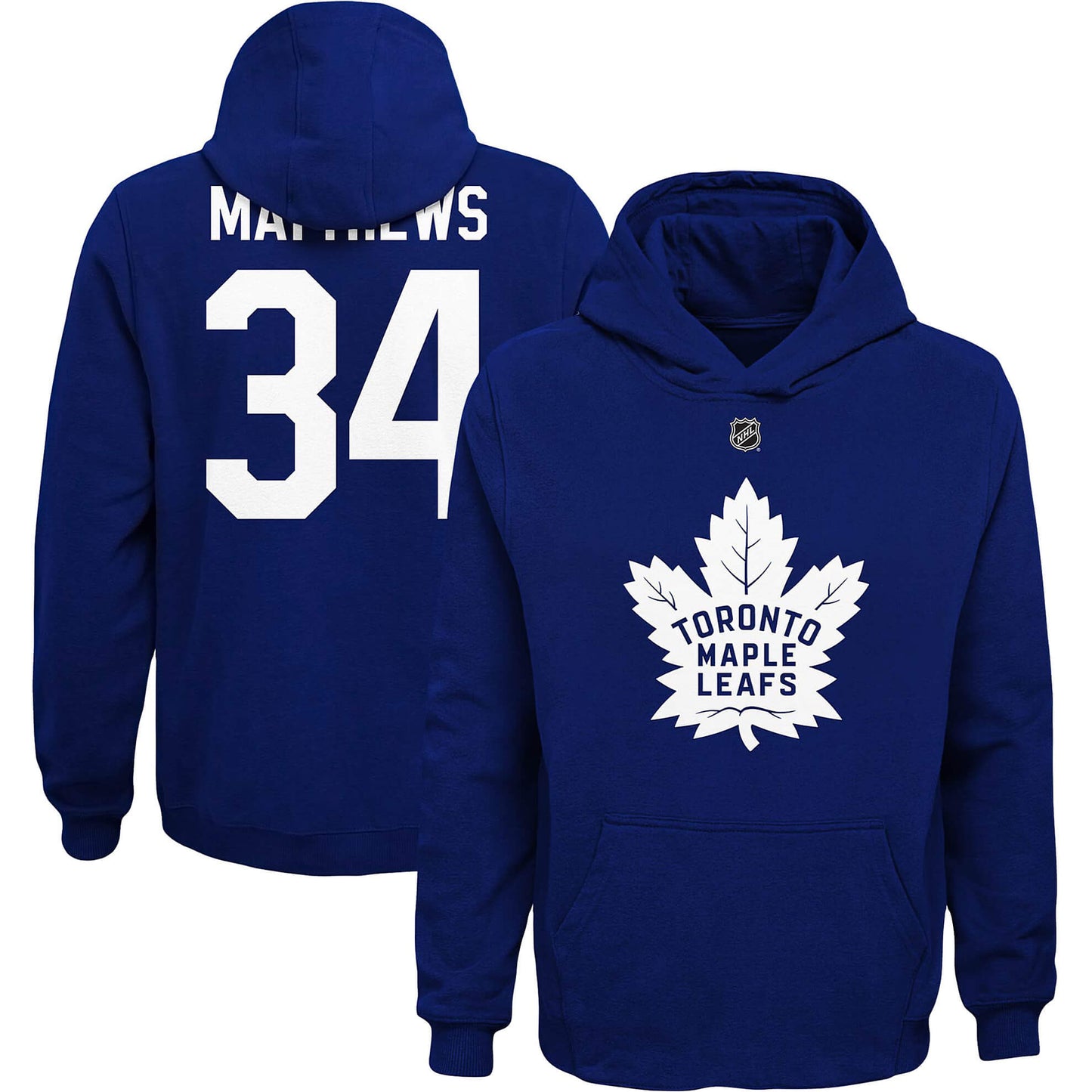 Detská mikina s kapucňou Outerstuff NHL N&N Hoodie Mapleleafs Matthews Auston tmavomodrá