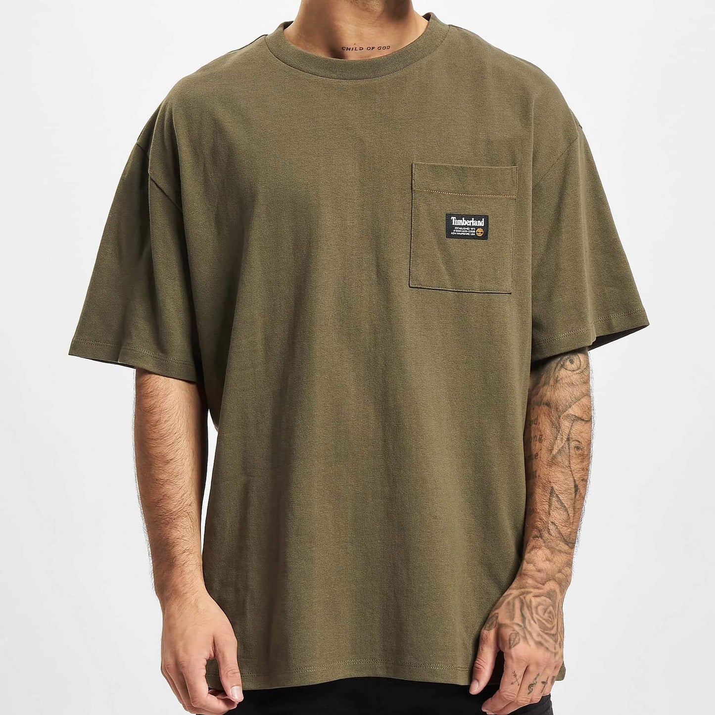 Timberland YC SS Graphic Tee (Relaxed) Grape Leaf