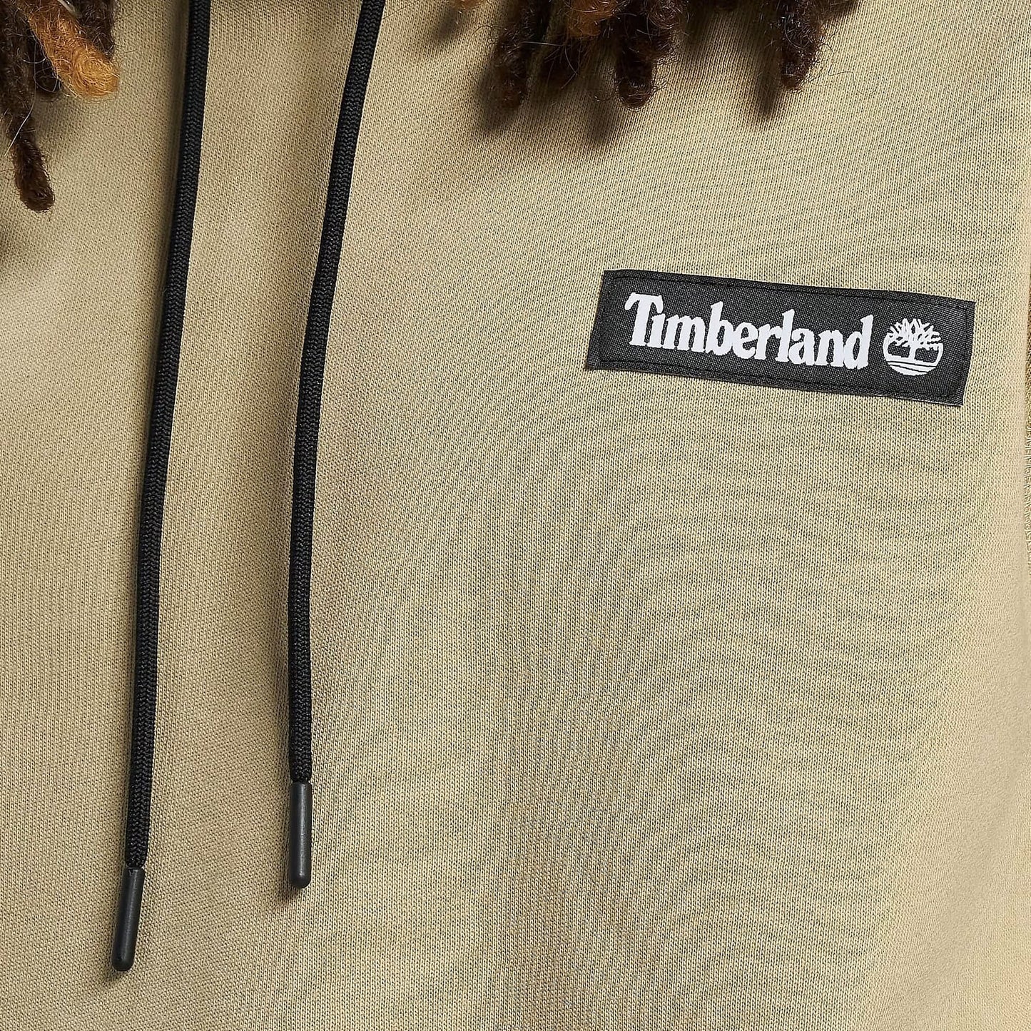 Timberland Wov Badge Hoodie - light brown
