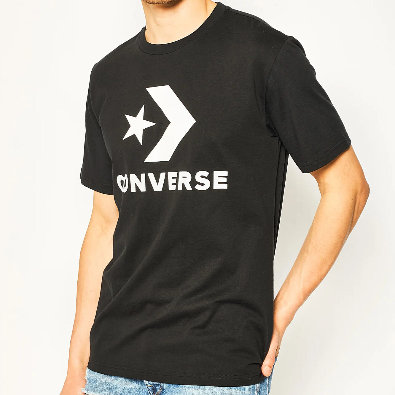 Converse Chevron Logo Tee Black