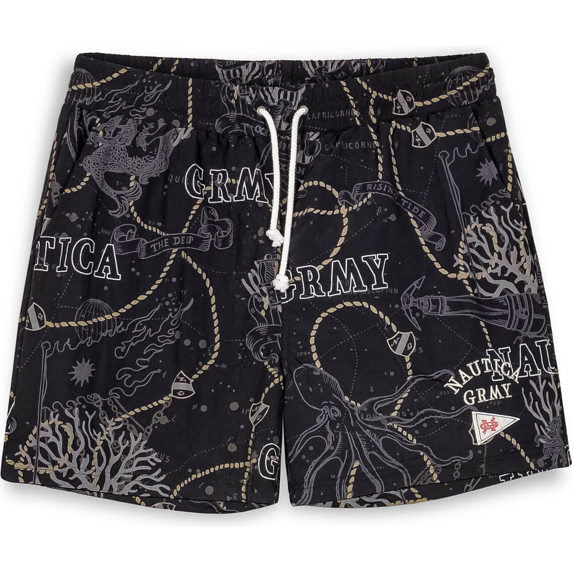 Grimey Wear Mighty Harmonist Nautica X Grmy Nylon Shorts Black