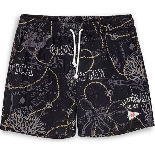 Grimey Wear Mighty Harmonist Nautica X Grmy Nylon Shorts Black