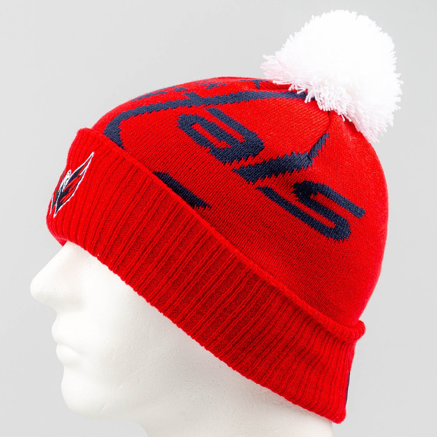 Outer Stuff NHL Big-Face Cuffed Pom Capitals Red