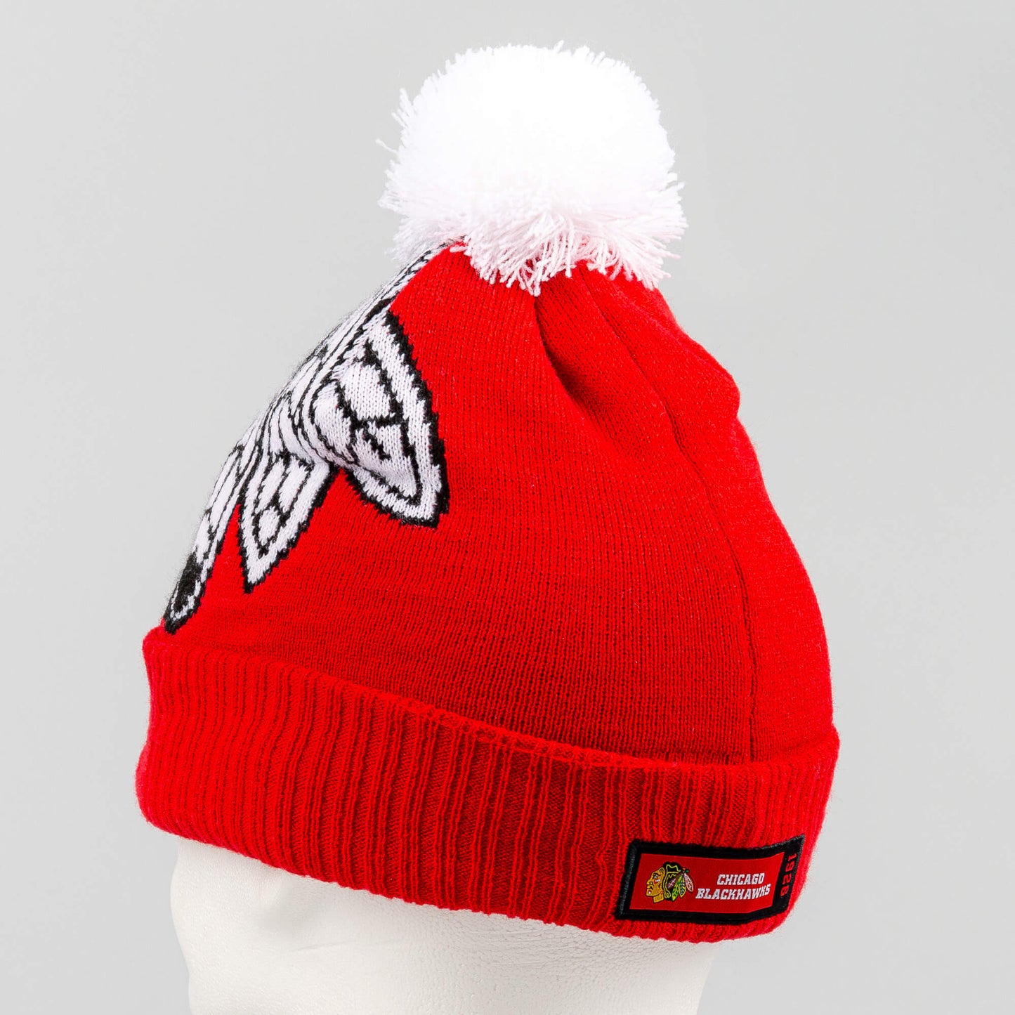 Outer Stuff NHL Big-Face Cuffed Pom Blackhawks Red