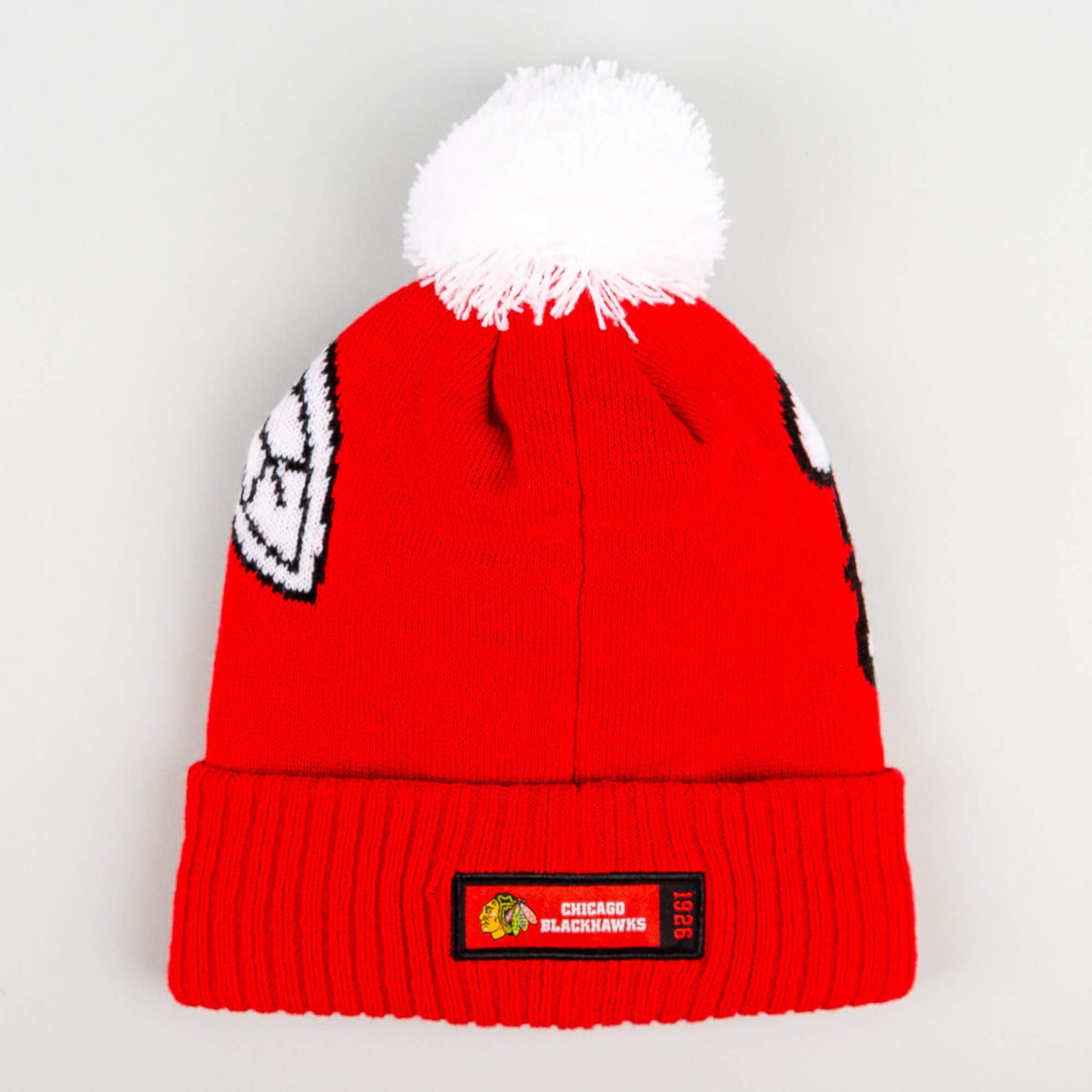 Outer Stuff NHL Big-Face Cuffed Pom Blackhawks Red