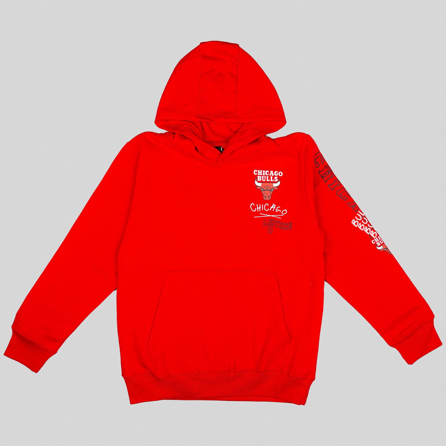 Mikina s kapucňou Outerstuff Team Drip Hoodie Chicago Bulls Lavine Zach červená