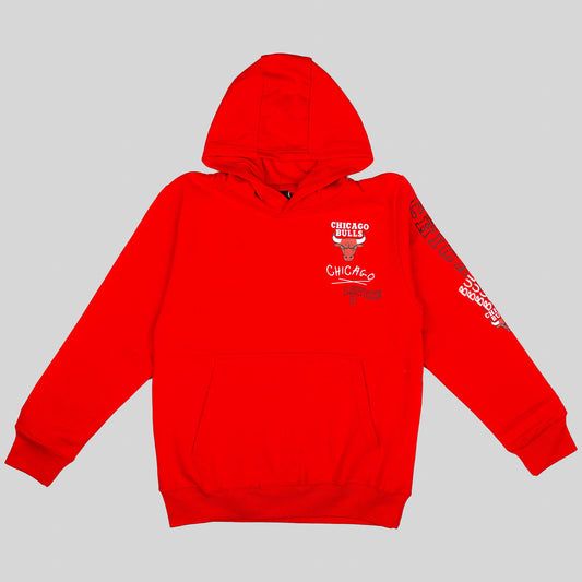 Mikina s kapucňou Outerstuff Team Drip Hoodie Chicago Bulls Lavine Zach červená