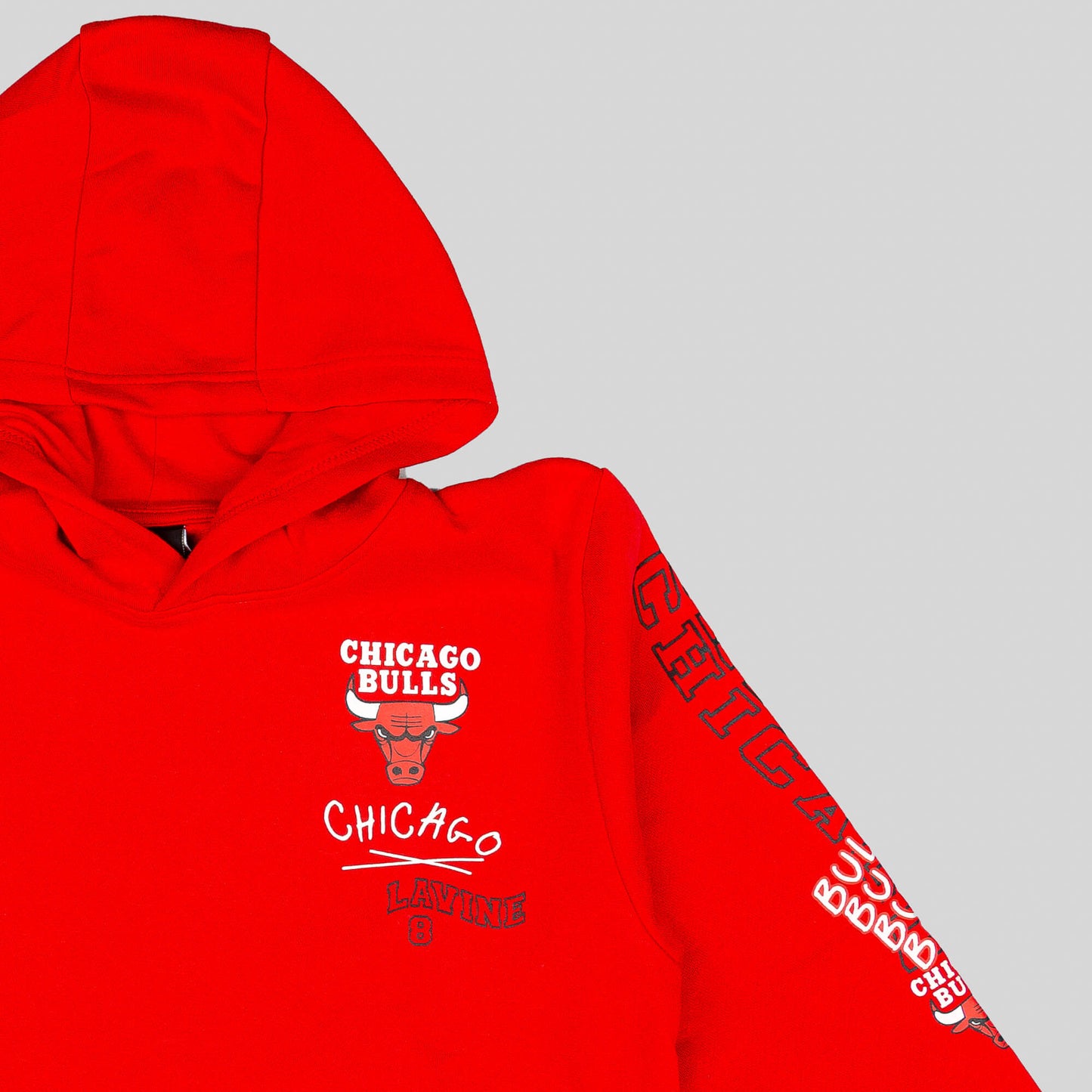 Mikina s kapucňou Outerstuff Team Drip Hoodie Chicago Bulls Lavine Zach červená