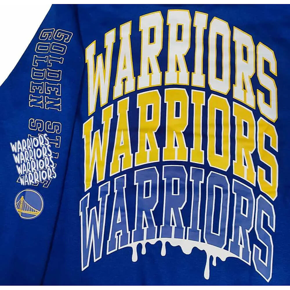 Mikina s kapucňou Outerstuff Team Drip Hoodie Golden State Warriors Curry Stephen modrá